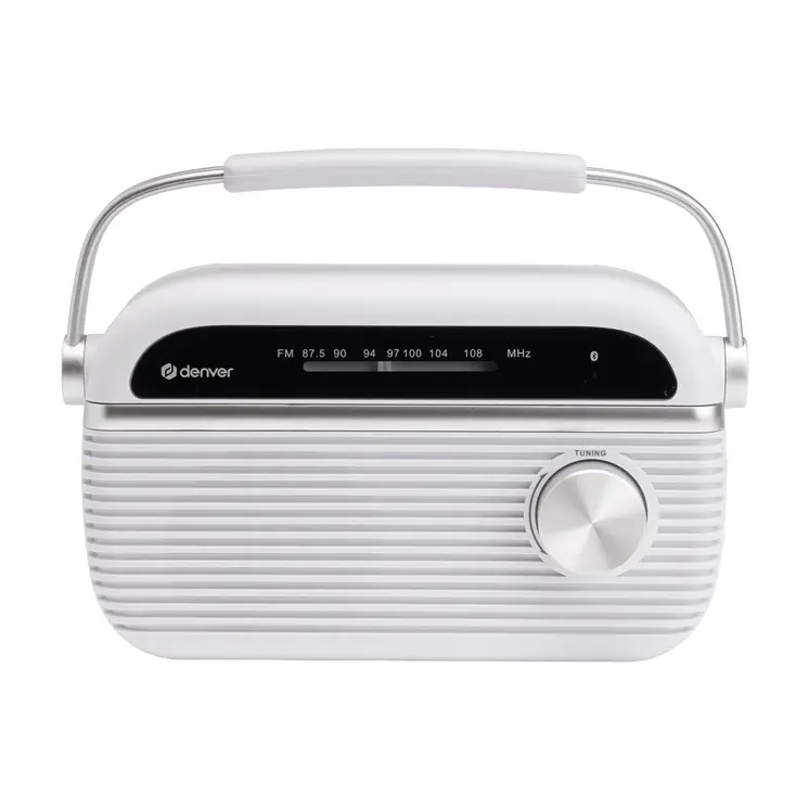 DENVER TRB-67W balts portatīvais radio ar