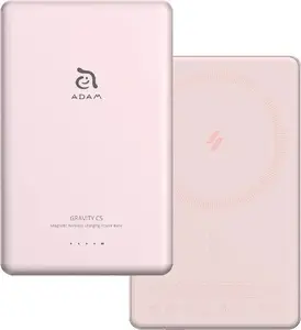 Adam Elements Gravity C5 Magnetic Wireless Power Bank 5000 mAh Pink