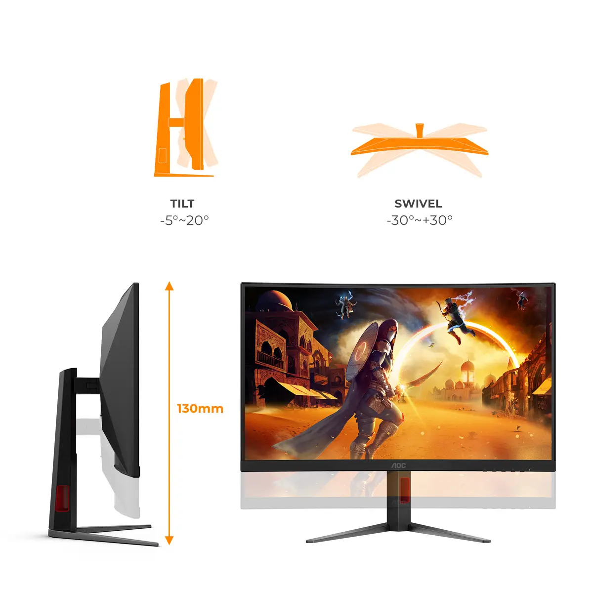 AOC CQ27G4Z2 spēļu monitors Photo 3