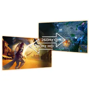 Divējā režīma atsvaidzes intensitāte, HD@400Hz