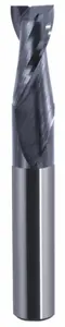 FANAR Solid Carbide End Mill X-MILL 230 6.0 mm Diameter 19 mm Cutting Length 50 mm Overall Length 2 Flutes HA Shank AT Coating