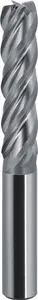 FANAR Solid Carbide End Mill 10.0 mm Diameter 30 mm Flute Length 72 mm Total Length 4 Flutes HA Shank VHM AL 445