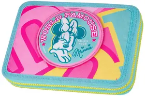 McNeill Minnie Mouse Soft Pencil Case Blue Pink Yellow