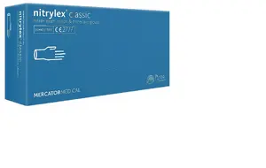 Mercator Nitrylex Classic bezpūdera nitrila cimdi zili XL izmērs 100 gab