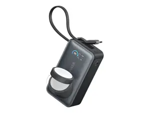 Anker MagGo Power Bank A1657011 10000 mAh 35W with 2 USB-C Output Ports for Apple Watch Stone Black