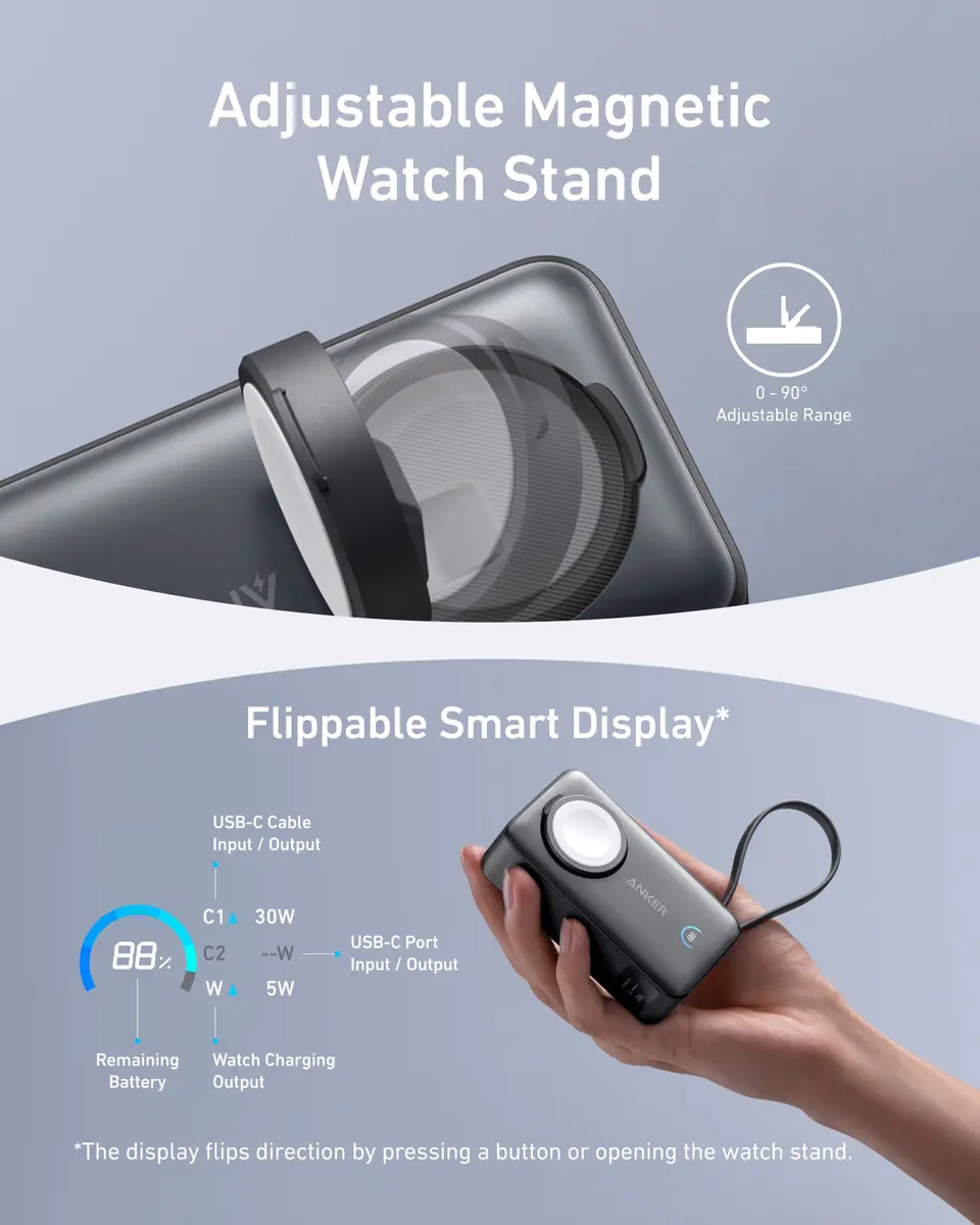 Anker MagGo A1657011 10000 mAh Wireless Power Bank Photo 5