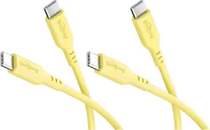 Goobay Набор из 2 кабелей USB-C Силикон 1.5 м Желтый