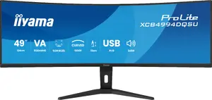 Компьютерный монитор iiyama ProLite XCB4994DQSU-B1 124.5 см (49") Dual QHD 5120 x 1440 пикселей ЖК VA 32:9 2 мс Встроенные динамики USB-хаб Черный
