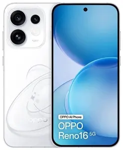 Oppo Reno16 5G Smartphone, 8GB RAM, 512GB Storage, White
