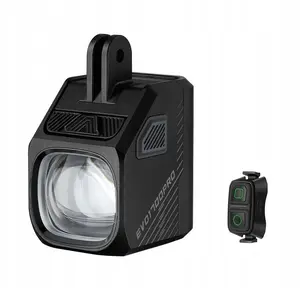 MagicShine EVO 1700 BLACK PRO V2.0 FTR Front Bicycle Light 1700 Lumens Black Set with Mount and Remote Control