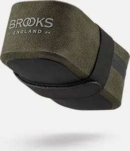 Brooks Scape Saddle Pocket Bag Mud Green 0.7L Waterproof Bicycle Saddle Bag with Strap Mounting
