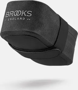Водонепроницаемая велосипедная подседельная сумка Brooks Scape Saddle Pocket Bag с креплением на ремне и объемом 0,7 л, черная
