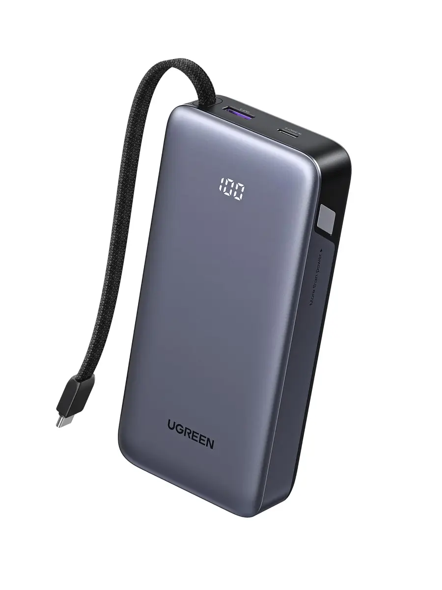 UGREEN PB528 Powerbank 20000mAh 30W Pelēks
