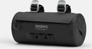 Brooks Scape Handlebar Pouch Bicycle Bag, Black, 3L Capacity, Strap Mount, Waterproof