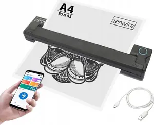 Zenwire TP-820 Портативный термопринтер для документов А4 татуировок и фотографий