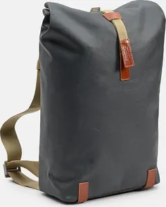 Brooks Pickwick Cotton Canvas Backpack Grey and Honey 26 Liters Waterproof Cotton