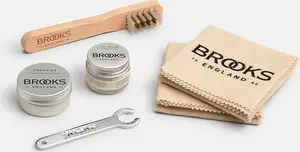 Brooks Premium Leather Saddle Care Kit maintenance set for bicycle leather saddles