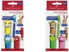 Faber-Castell Grippy 110705 Колпачки для карандашей Friends набор 3 штуки из пластика предотвращают загрязнения