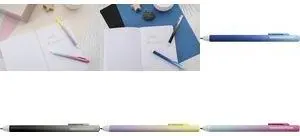 Гелевая ручка EBERHARD FABER Click It! GenTrend, ширина линии 0,7 мм, синие чернила, с возможностью заправки, серо-черная