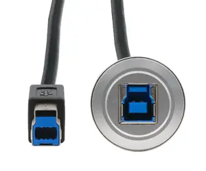 Exsys EX-49187 Металлический адаптер для монтажа USB-B гнездо на штекер USB 3.2 Gen 1 30 см