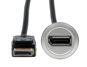 Exsys EX-49185 Металлический адаптер для монтажа DisplayPort гнездо-штекер, 30 см