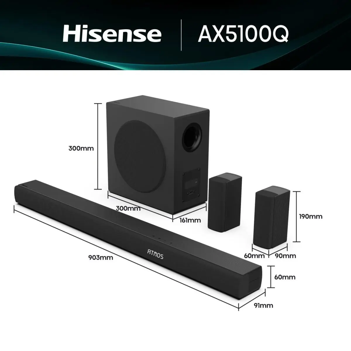 Саундбар Hisense AX5100Q Dolby Atmos Photo 2