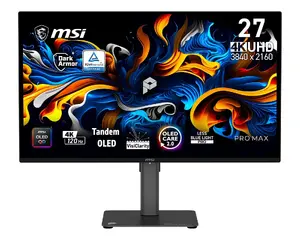 Монитор MSI PRO MAX 271UPX12G 26.5 Дюйма QD-OLED 4K UHD 120Гц 0.03мс Черный