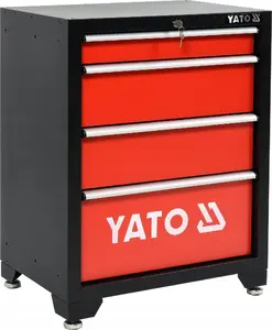 Инструментальная тележка YATO YT-08933 с 4 ящиками Сервисный шкаф