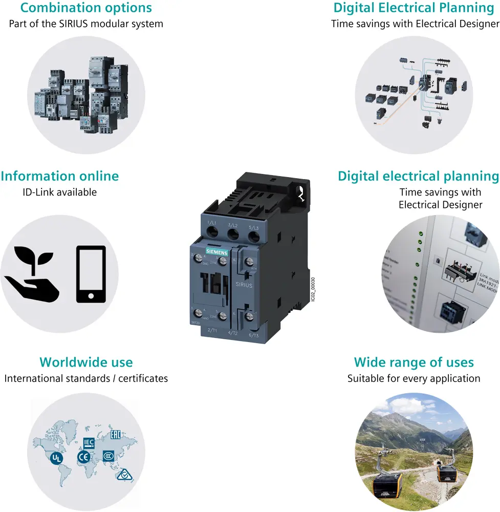 Силовой контактор Siemens 3RT2023-1BB40 Photo 4