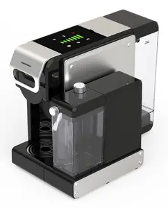 Tornado TST-550-M 7-in-1 Multi-Capsule Coffee Machine with Milk Tank, Fully-auto, 1 L Water Tank, LCD Display, 1460 W, Silver and Black