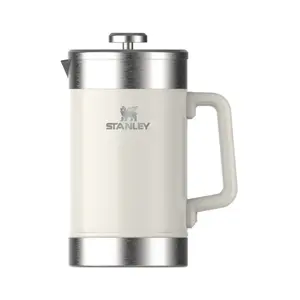 STANLEY The Stay-Hot French Press 1.4L Kafijas termokanna Glancēti krēmkrāsas Dubultā Vakuuma Izolācija