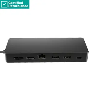 HP universālais USB-C daudzportu ceļojumu centrmezgls ar 65W jaudu, 2x USB 3.2, 2x USB-C, DisplayPort, HDMI un RJ-45 pieslēgvietām