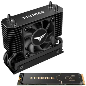 Team Group T-Force GC PRO 2 TB M.2 2280 PCIe 5.0 x4 SSD cietais disks ar T-FORCE DARK AirFlow dzesētāju