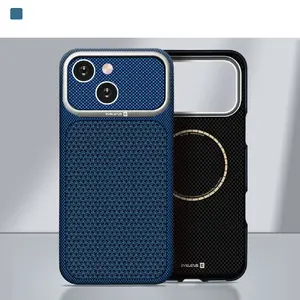 Evelatus Carbon Premium Edition MagSafe Case for Apple iPhone 15 Midnight Blue