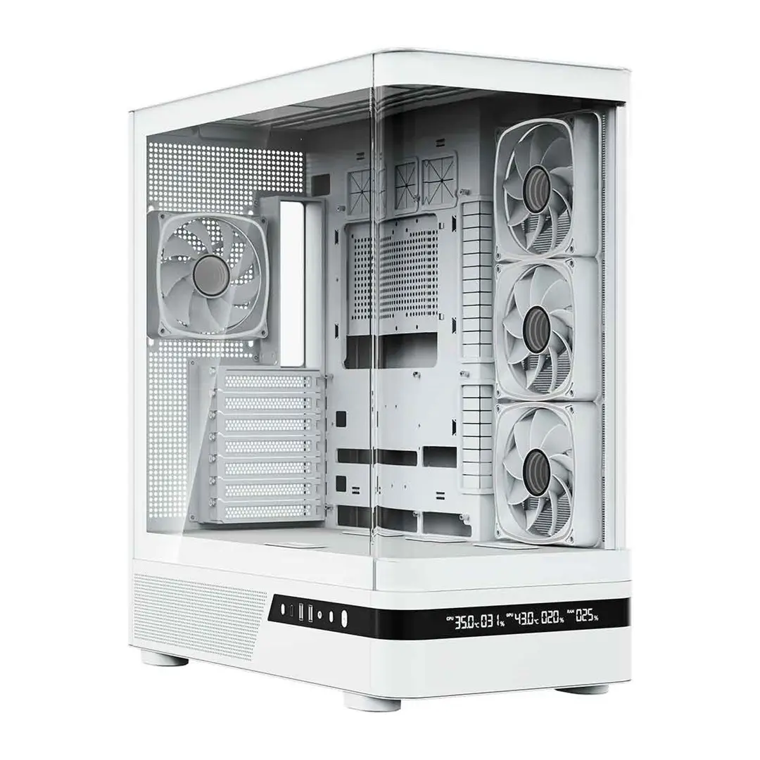MODECOM Volcano AQ200 ARGB MIDI WHITE datora korpuss Photo 5