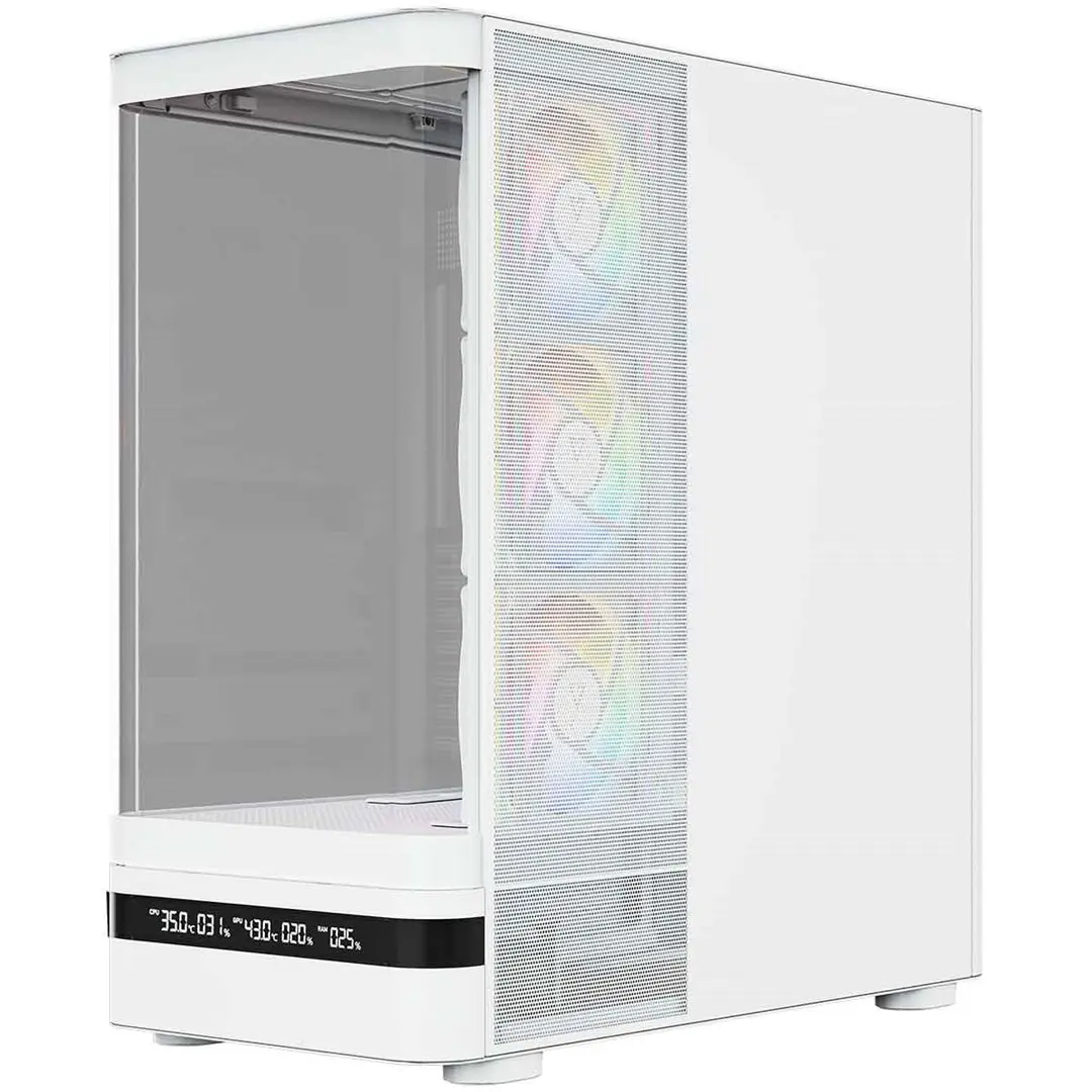 MODECOM Volcano AQ200 ARGB MIDI WHITE datora korpuss Photo 6