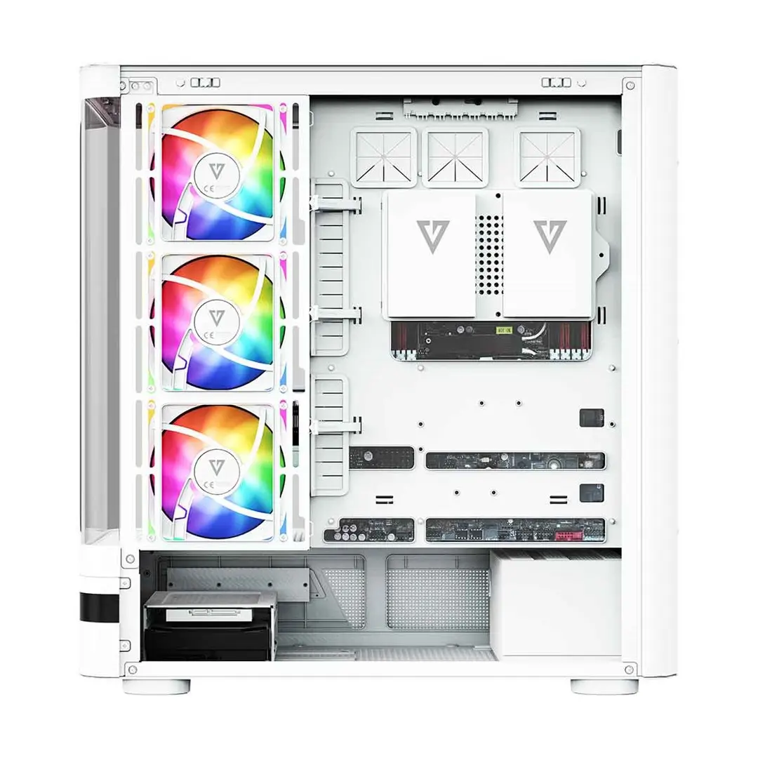 MODECOM Volcano AQ200 ARGB MIDI WHITE datora korpuss Photo 8