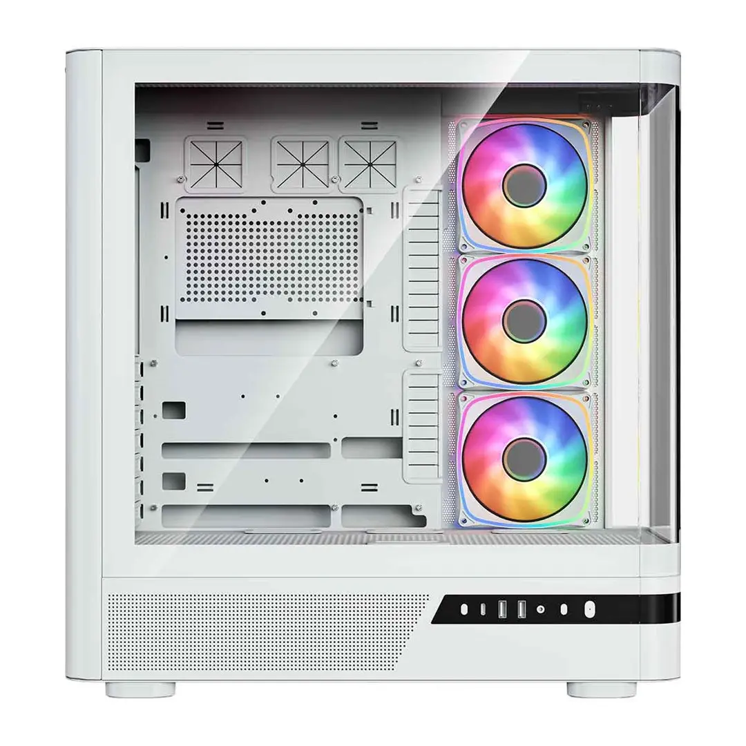 MODECOM Volcano AQ200 ARGB MIDI WHITE datora korpuss Photo 10