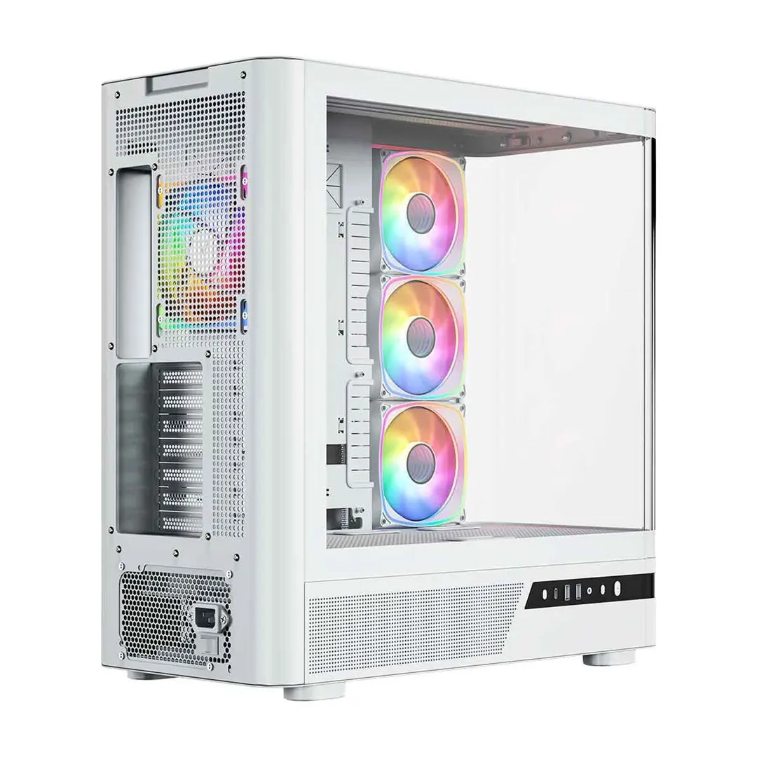MODECOM Volcano AQ200 ARGB MIDI WHITE datora korpuss Photo 12