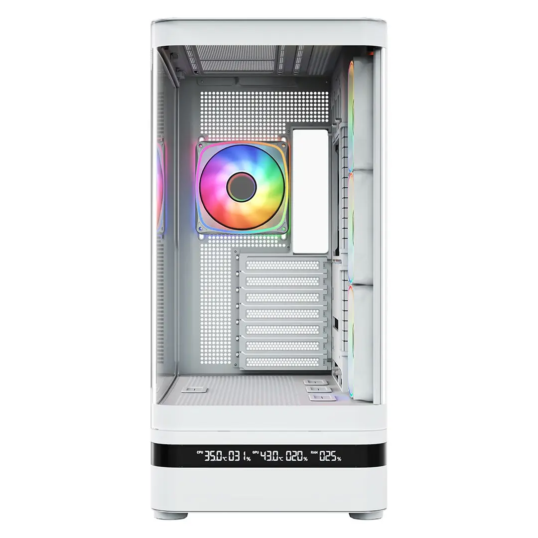 MODECOM Volcano AQ200 ARGB MIDI WHITE datora korpuss Photo 15
