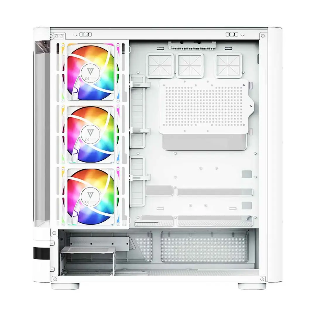 MODECOM Volcano AQ200 ARGB MIDI WHITE datora korpuss Photo 16