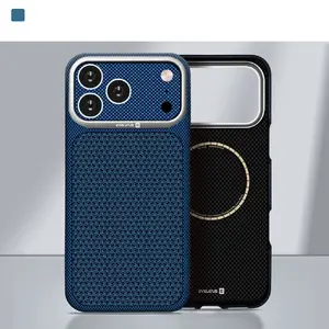 Evelatus Carbon Premium Edition MagSafe Case for Apple iPhone 17 Pro Max Midnight Blue