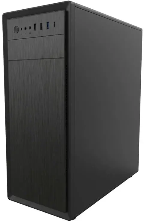Datora korpuss LC-Power Midi-7042B Melns, LC-7042B-ON