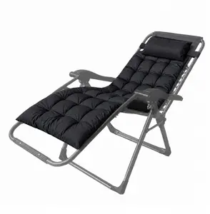 Aptel Outdoor Cushion Mattress for Sunbed and Chair 160 cm Black Without Frame