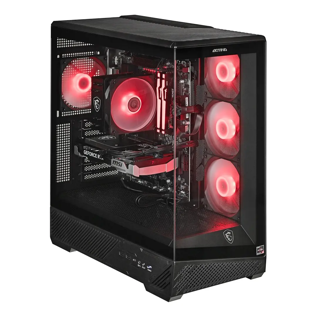 Actina dators ar AMD Ryzen 5