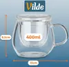 Стеклянная кружка с ситечком Vilde 400 мл Photo 3