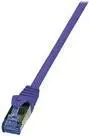 Logilink PrimeLine Patch Cable Cat.6A S/FTP Violet 0.25m CQ301VS