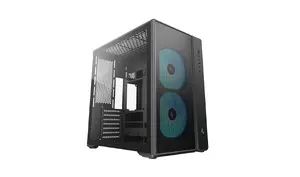 Deepcool CG590 MESH 2F Mid Tower Computer Case Black with 7 Expansion Slots and Drive Bays