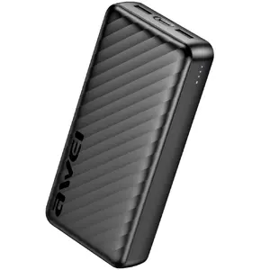 Внешний аккумулятор Awei P6K Pro 20000мАч с двумя портами USB-A и USB-C