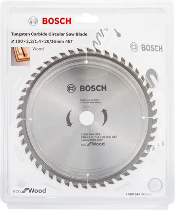 Bosch Optiline Wood Zāģa asmens 190mm 48Z Photo 2